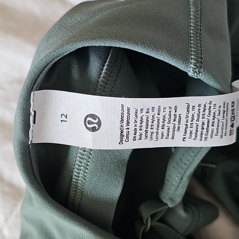 Lululemon Align Green Cropped Cami Tank - Picture 4 of 4